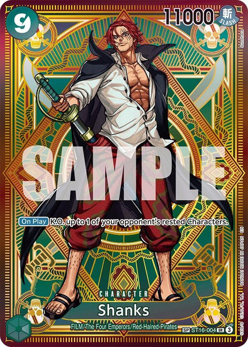 Image for Shanks (SP) (ST16-004) (Foil) [A Fist of Divine Speed] - One Piece Card Game
