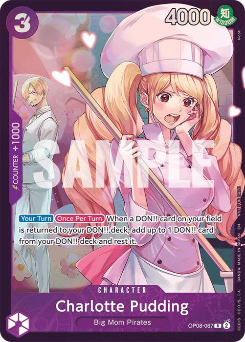 Charlotte Pudding (Store Treasure Cup 2025) (OP08-067) (Foil) [One Piece Promotion Cards]