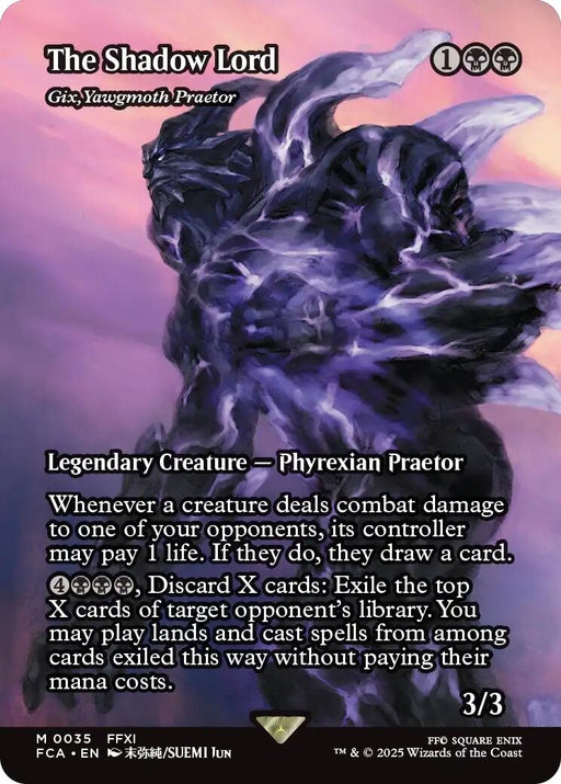 Image for The Shadow Lord - Gix, Yawgmoth Praetor (Showcase) (35) [FINAL FANTASY: Through the Ages] - Magic: The Gathering