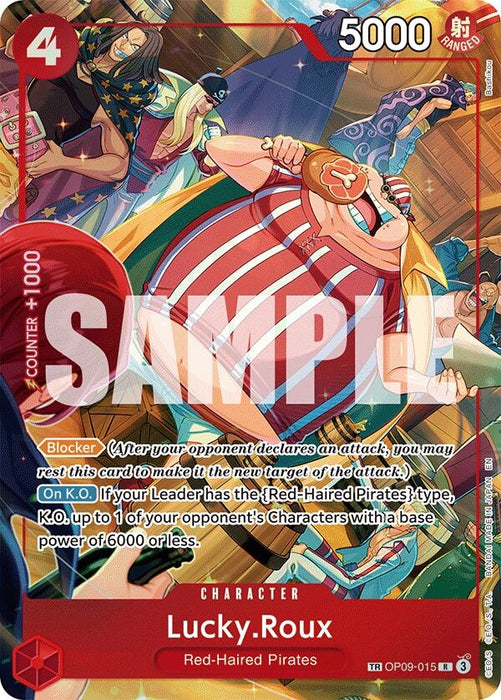Lucky.Roux (TR) (OP09-015) (Foil) [A Fist of Divine Speed]