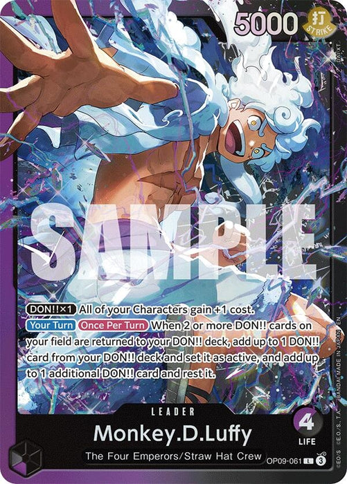 Monkey.D.Luffy (OP09-061) (OP09-061) (Foil) [Starter Deck 26: PURPLE/BLACK Monkey.D.Luffy]