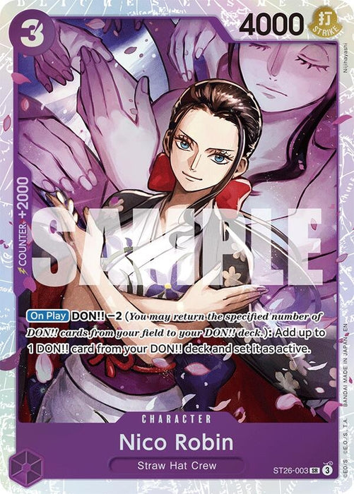 Nico Robin (ST26-003) (Foil) [Starter Deck 26: PURPLE/BLACK Monkey.D.Luffy]