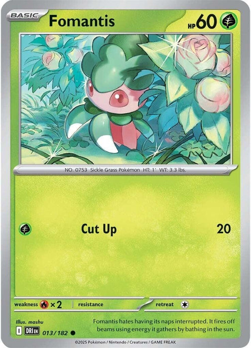 Image for Fomantis (013/182) (Reverse Holofoil) [SV10: Destined Rivals] - Pokemon