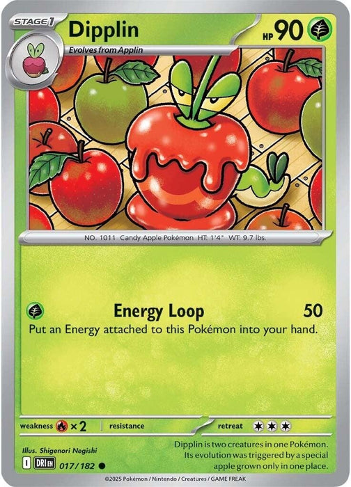 Image for Dipplin (017/182) (Reverse Holofoil) [SV10: Destined Rivals] - Pokemon
