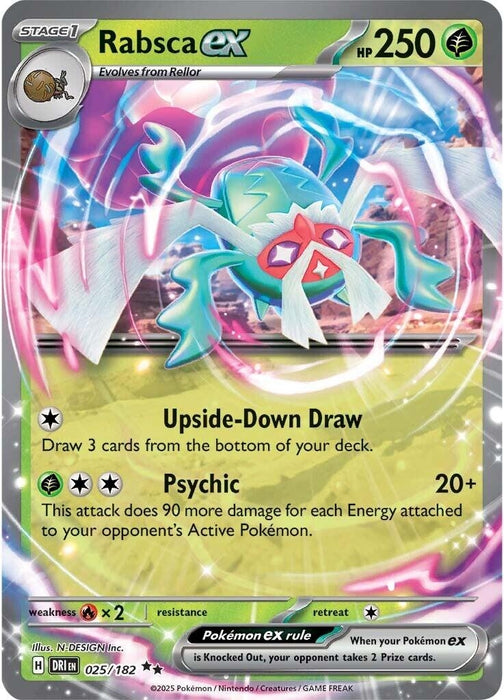 Image for Rabsca ex (025/182) (Holofoil) [SV10: Destined Rivals] - Pokemon