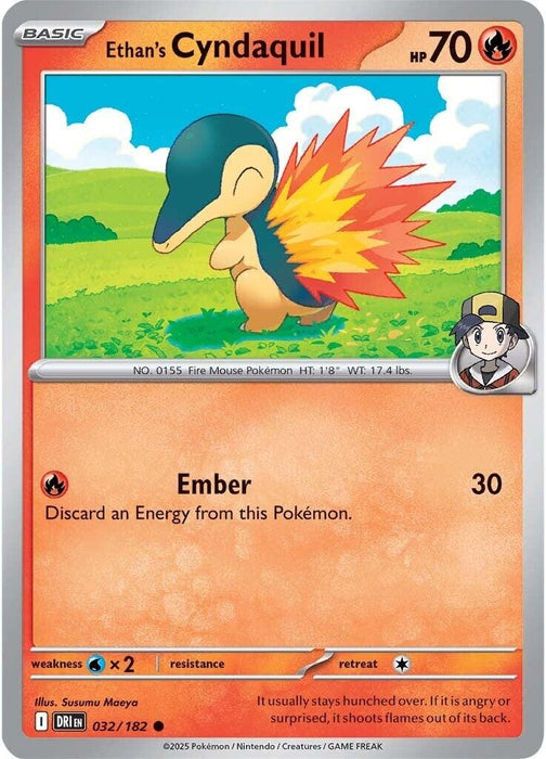 Image for Ethan's Cyndaquil (032/182) [SV10: Destined Rivals] - Pokemon