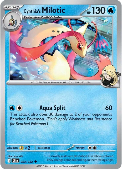 Image for Cynthia's Milotic (053/182) [SV10: Destined Rivals] - Pokemon