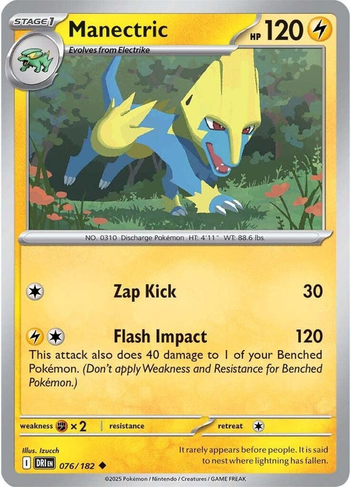 Image for Manectric (076/182) (Reverse Holofoil) [SV10: Destined Rivals] - Pokemon