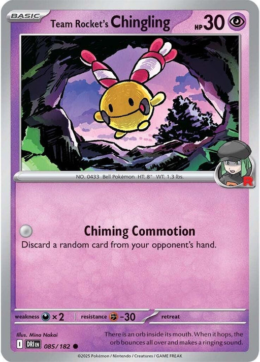 Image for Team Rocket's Chingling (085/182) [SV10: Destined Rivals] - Pokemon