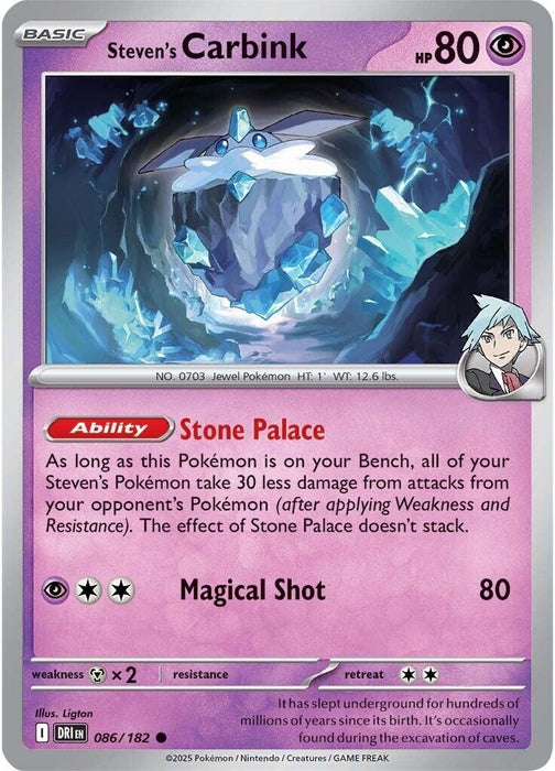 Image for Steven's Carbink (086/182) [SV10: Destined Rivals] - Pokemon