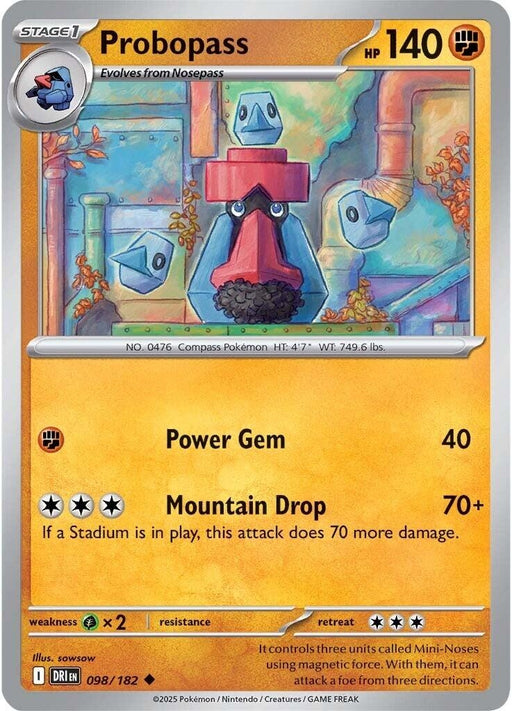 Image for Probopass (098/182) (Reverse Holofoil) [SV10: Destined Rivals] - Pokemon