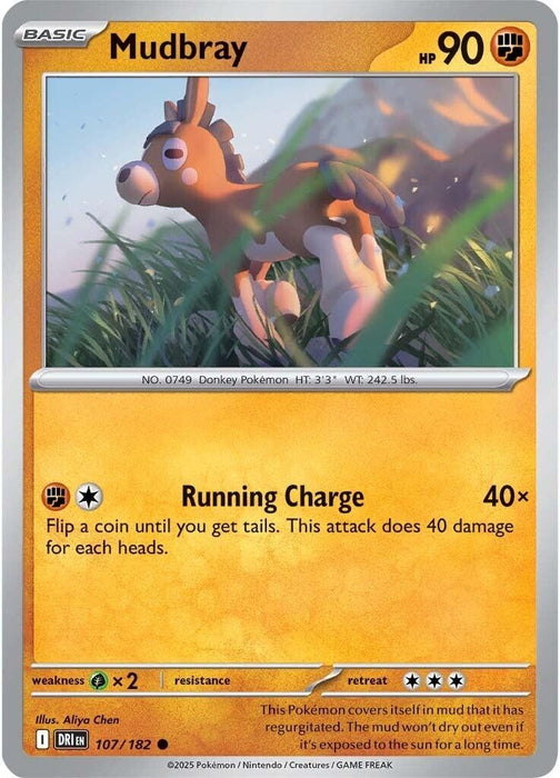 Image for Mudbray (107/182) (Reverse Holofoil) [SV10: Destined Rivals] - Pokemon