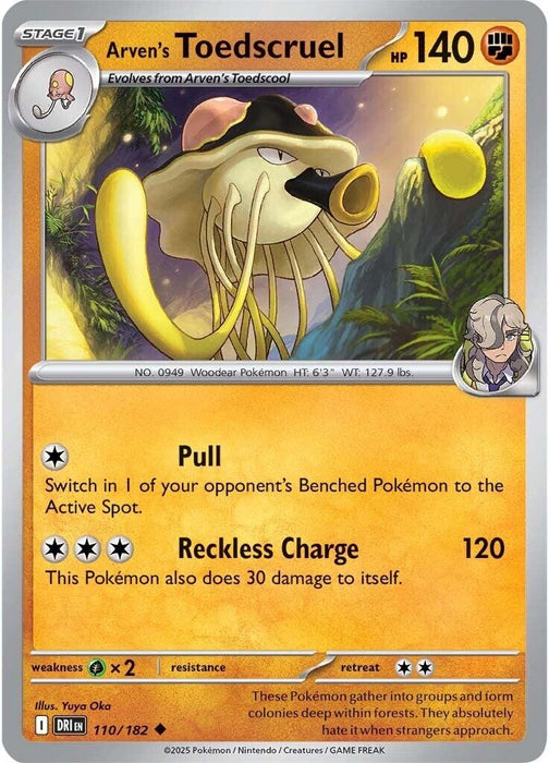Image for Arven's Toedscruel (110/182) [SV10: Destined Rivals] - Pokemon