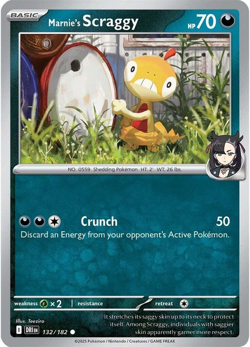 Image for Marnie's Scraggy (132/182) (Reverse Holofoil) [SV10: Destined Rivals] - Pokemon