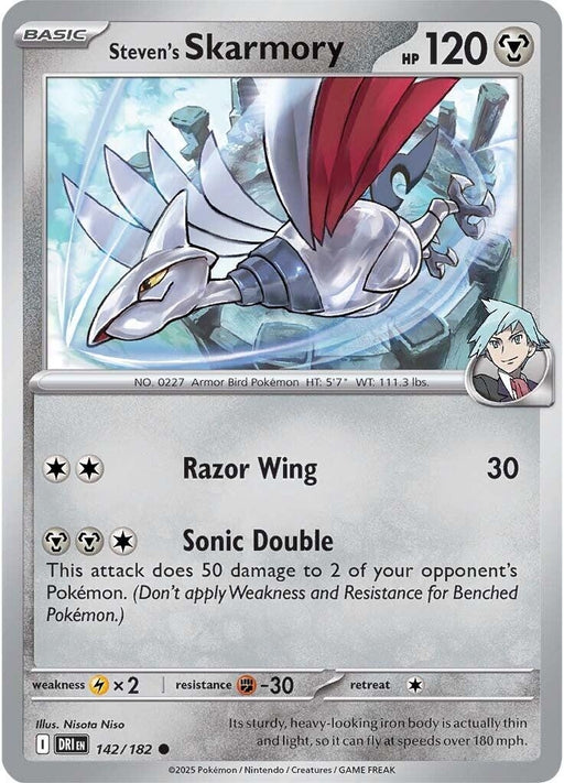 Image for Steven's Skarmory (142/182) [SV10: Destined Rivals] - Pokemon