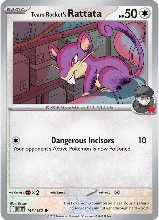 Image for Team Rocket's Rattata (147/182) [SV10: Destined Rivals] - Pokemon