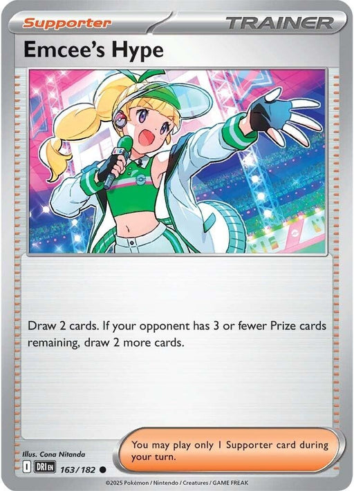 Image for Emcee's Hype (163/182) (Reverse Holofoil) [SV10: Destined Rivals] - Pokemon