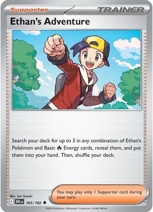Image for Ethan's Adventure (165/182) (Reverse Holofoil) [SV10: Destined Rivals] - Pokemon