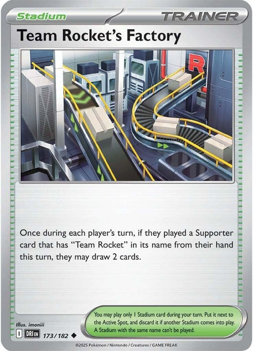 Image for Team Rocket's Factory (173/182) (Reverse Holofoil) [SV10: Destined Rivals] - Pokemon