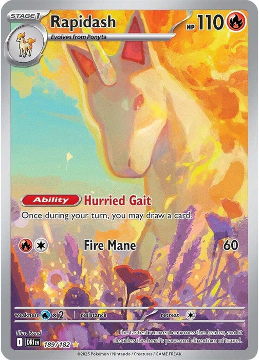 Image for Rapidash (189/182) (Holofoil) [SV10: Destined Rivals] - Pokemon