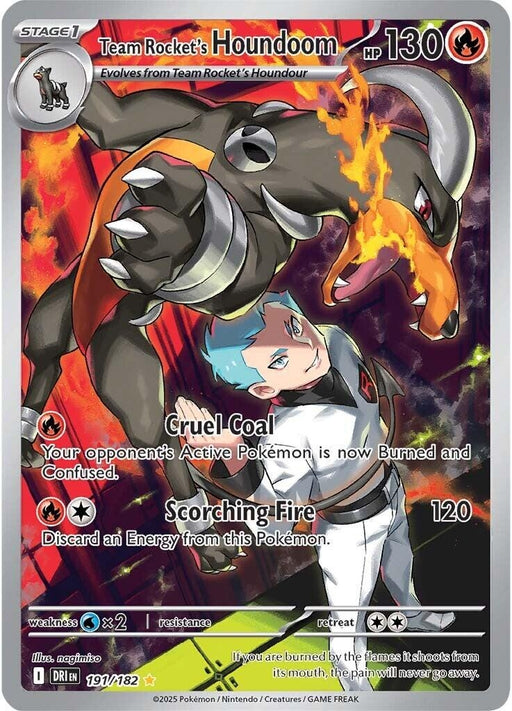 Image for Team Rocket's Houndoom (191/182) (Holofoil) [SV10: Destined Rivals] - Pokemon