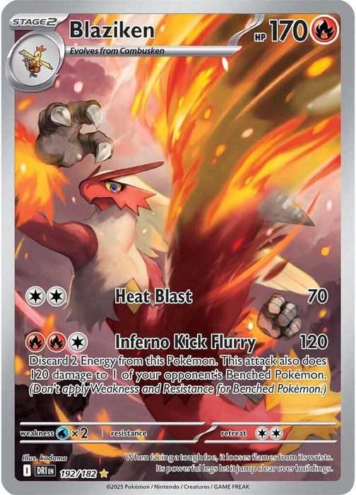 Image for Blaziken (192/182) (Holofoil) [SV10: Destined Rivals] - Pokemon