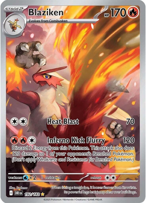 Image for Blaziken (192/182) (Holofoil) [SV10: Destined Rivals] - Pokemon