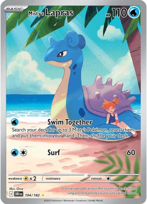 Image for Misty's Lapras (194/182) (Holofoil) [SV10: Destined Rivals] - Pokemon