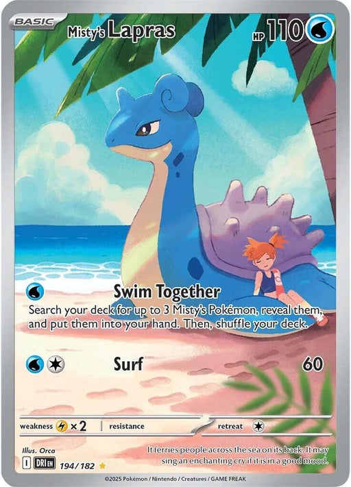 Image for Misty's Lapras (194/182) (Holofoil) [SV10: Destined Rivals] - Pokemon