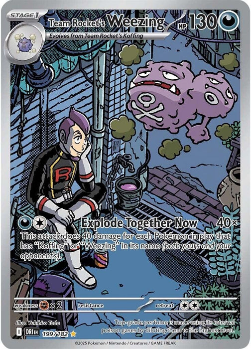 Image for Team Rocket's Weezing (199/182) (Holofoil) [SV10: Destined Rivals] - Pokemon
