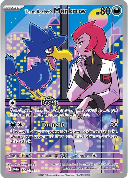Image for Team Rocket's Murkrow (200/182) (Holofoil) [SV10: Destined Rivals] - Pokemon