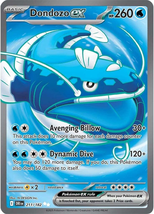Image for Dondozo ex (211/182) (Holofoil) [SV10: Destined Rivals] - Pokemon