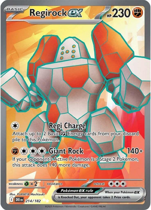 Image for Regirock ex (214/182) (Holofoil) [SV10: Destined Rivals] - Pokemon
