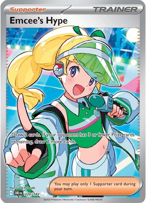 Image for Emcee's Hype (220/182) (Holofoil) [SV10: Destined Rivals] - Pokemon