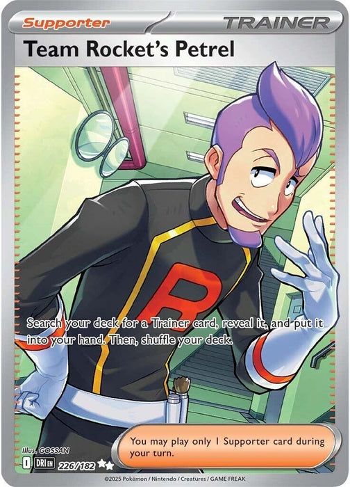 Image for Team Rocket's Petrel (226/182) (Holofoil) [SV10: Destined Rivals] - Pokemon