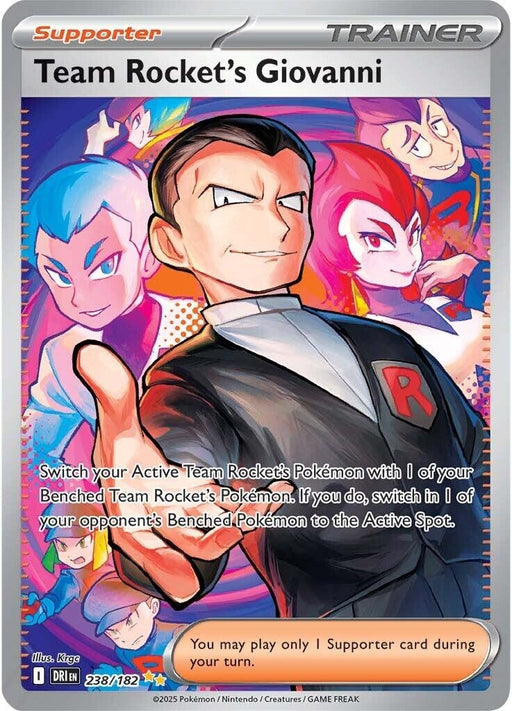 Image for Team Rocket's Giovanni (238/182) (Holofoil) [SV10: Destined Rivals] - Pokemon