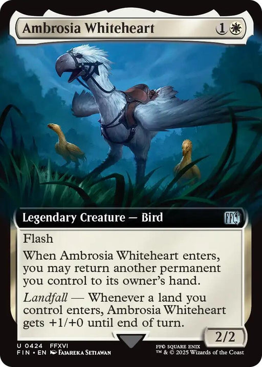 Image for Ambrosia Whiteheart (Extended Art) (424) (Foil) [FINAL FANTASY] - Magic: The Gathering
