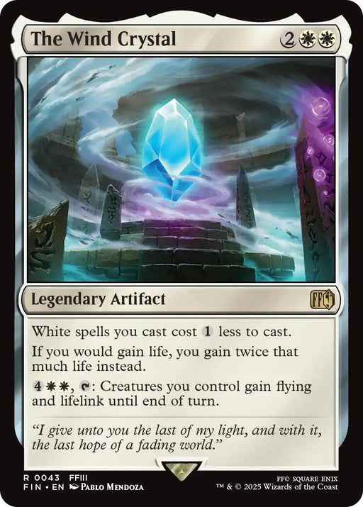 Image for The Wind Crystal (43) (Foil) [FINAL FANTASY] - Magic: The Gathering