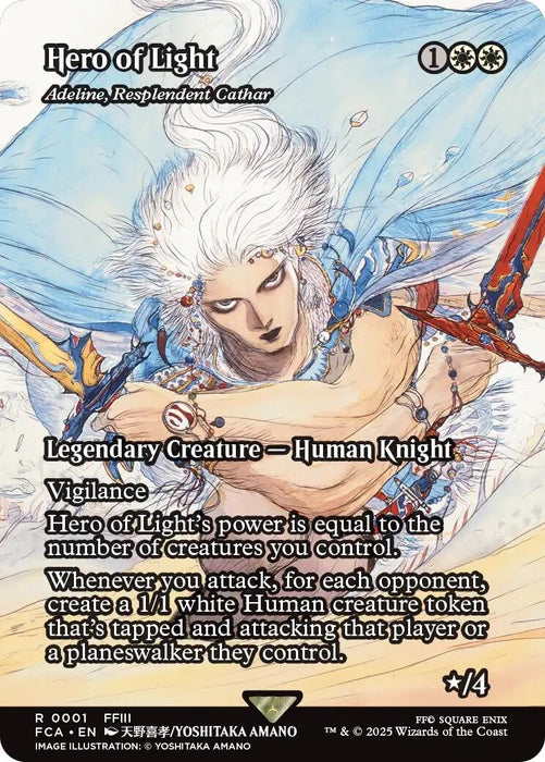 Image for Hero of Light - Adeline, Resplendent Cathar (Showcase) (1) (Foil) [FINAL FANTASY: Through the Ages] - Magic: The Gathering