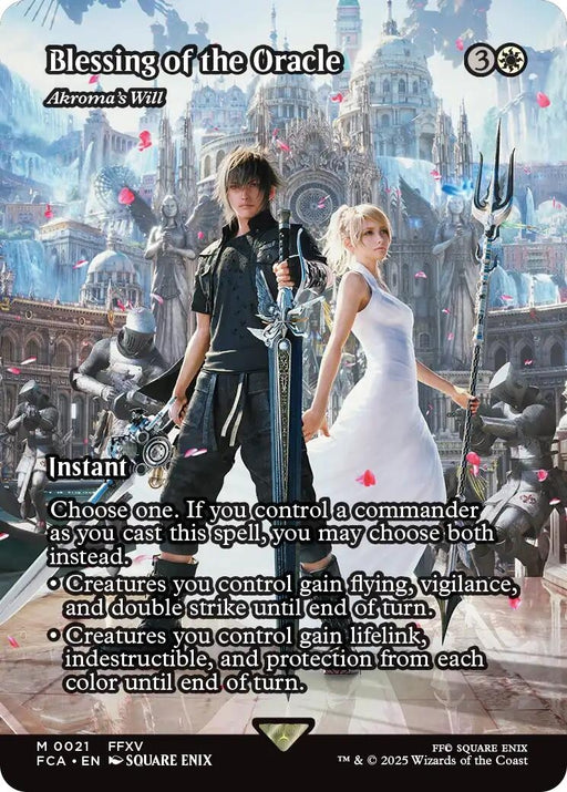 Image for Blessing of the Oracle - Akroma's Will (Showcase) (21) (Foil) [FINAL FANTASY: Through the Ages] - Magic: The Gathering