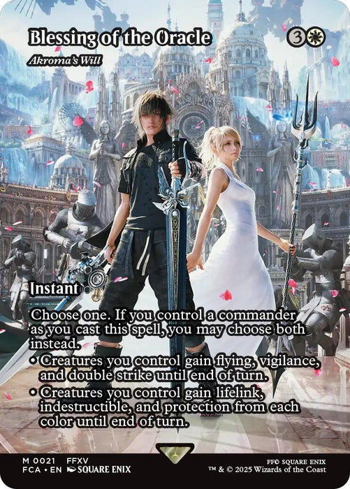 Image for Blessing of the Oracle - Akroma's Will (Showcase) (21) [FINAL FANTASY: Through the Ages] - Magic: The Gathering