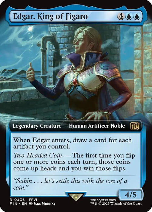 Image for Edgar, King of Figaro (Extended Art) (436) [FINAL FANTASY] - Magic: The Gathering