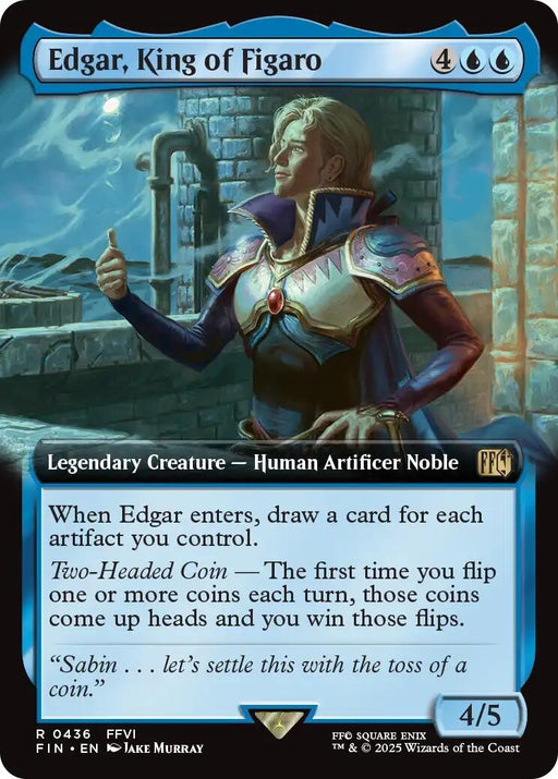 Image for Edgar, King of Figaro (Extended Art) (436) [FINAL FANTASY] - Magic: The Gathering