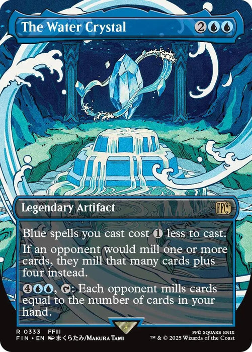 Image for The Water Crystal (Borderless) (333) [FINAL FANTASY] - Magic: The Gathering
