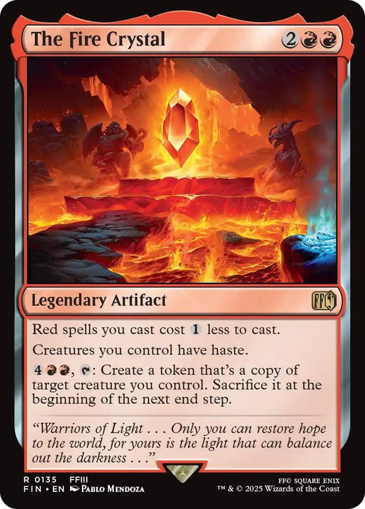 Image for The Fire Crystal (135) (Foil) [FINAL FANTASY] - Magic: The Gathering