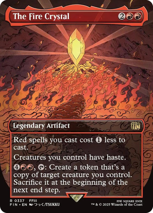 Image for The Fire Crystal (Borderless) (337) (Foil) [FINAL FANTASY] - Magic: The Gathering