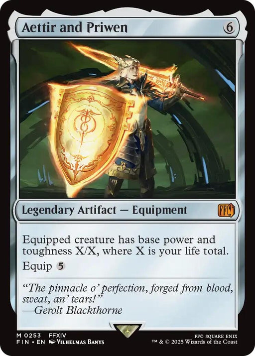 Image for Aettir and Priwen (253) (Foil) [FINAL FANTASY] - Magic: The Gathering