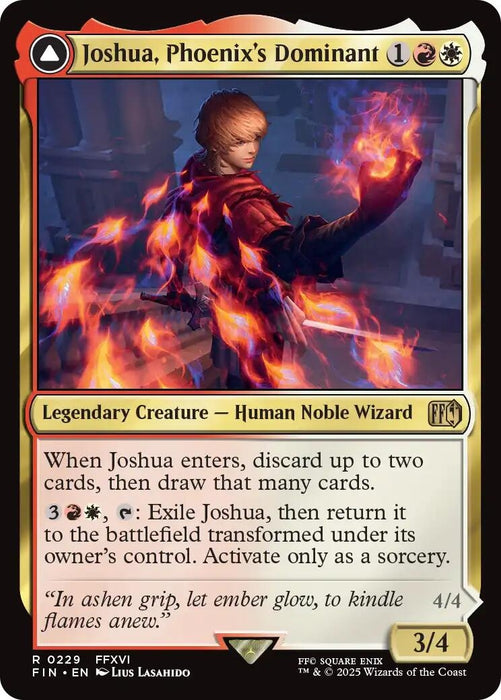 Image for Joshua, Phoenix's Dominant (229) (Foil) [FINAL FANTASY] - Magic: The Gathering