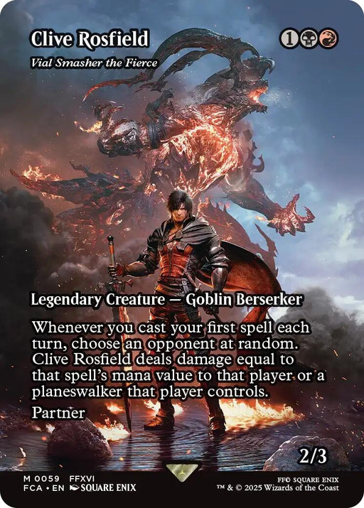 Image for Clive Rosfield - Vial Smasher the Fierce (Showcase) (59) [FINAL FANTASY: Through the Ages] - Magic: The Gathering