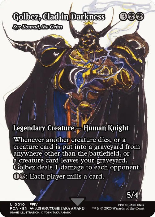 Image for Golbez, Clad in Darkness - Syr Konrad, the Grim (Showcase) (10) [FINAL FANTASY: Through the Ages] - Magic: The Gathering